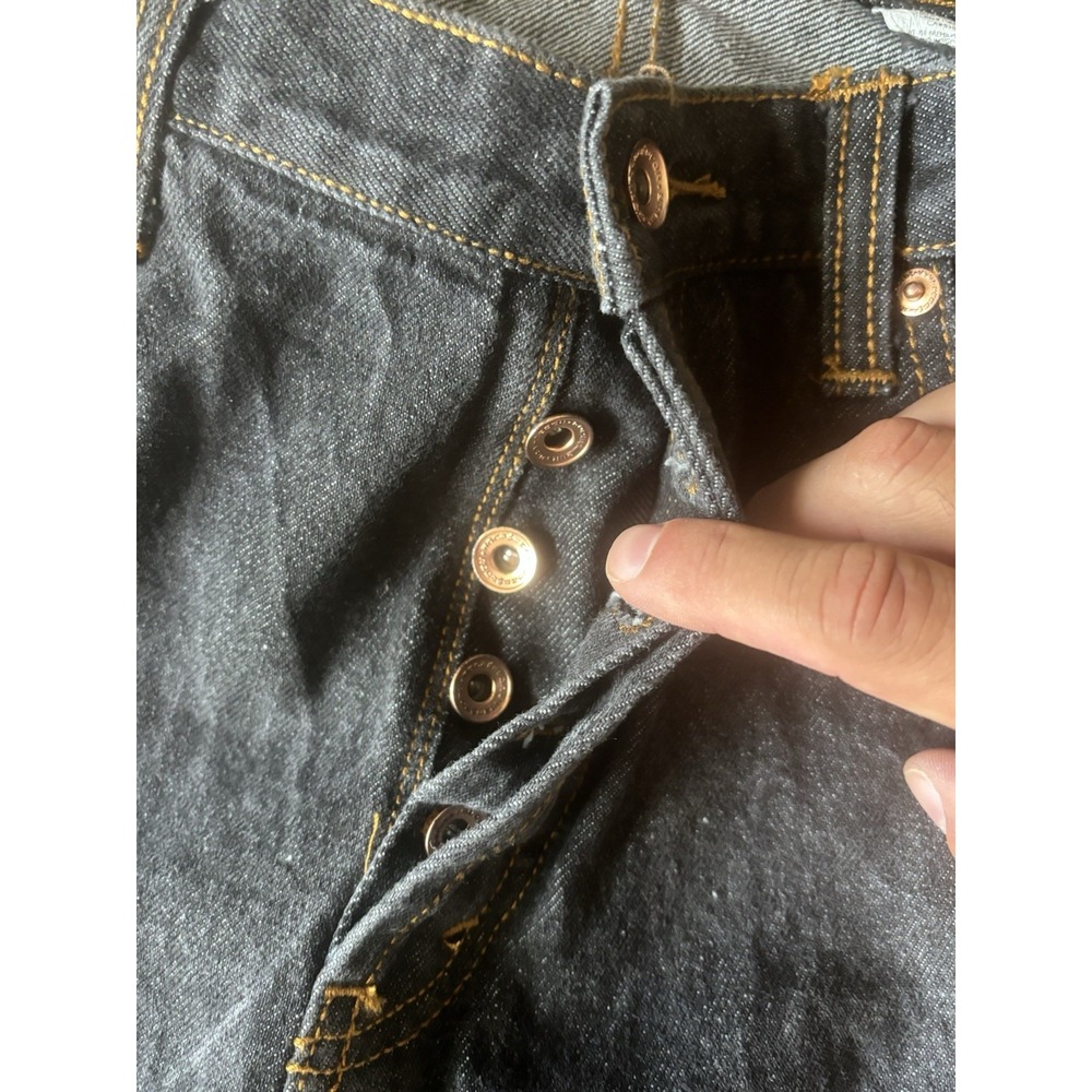 Rocawear Jeans Mens 40x34 Black Baggy Wide Leg Denim Y2K Hip Hop - Picture 3 of 7